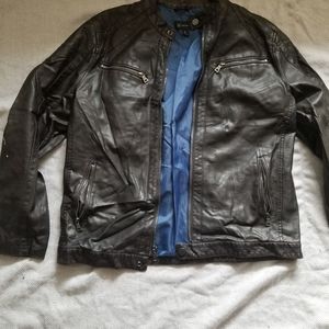 INC faux leather jacket
